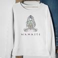 Chakra Meditation Herren Sweatshirt mit Namaste-Schriftzug, Spirituelles Design Geschenke für alte Frauen