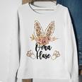 Damen Oma Hase Oster Sweatshirt im Floral-Leo Look Geschenke für alte Frauen
