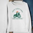 Diddly Squat Farm Speed And Power Perfect Tractor Farmer Sweatshirt Gifts for Old Women