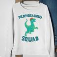 Dilophosaurus Dinosaur Squad Cute Jurassic Dino Sweatshirt Gifts for Old Women
