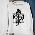 Funny Nurse Cat Tired Hurts Back And Body Men Women Sweatshirt Graphic Print Unisex Gifts for Old Women