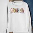 Granna Love Laugh Spoil Leopard Funny Mothers Day Womens Sweatshirt Gifts for Old Women