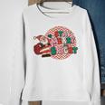 Groovy Stay Merry And Bright Lightning Bolt Santa Christmas Men Women Sweatshirt Graphic Print Unisex Gifts for Old Women