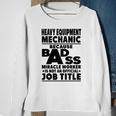 Heavy Equipment Mechanic Badass Miracle Worker Sweatshirt Gifts for Old Women
