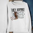 Hey Umpire Check Your Voicemail Sweatshirt Gifts for Old Women