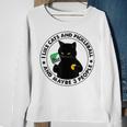I Like Cat And Pickleball And Maybes 3 People Sport Lover Sweatshirt Gifts for Old Women