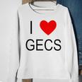 I Love Gecs Sweatshirt Gifts for Old Women