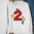 Kinder Geburtstags 2 Jahre Junge Bagger Baumeister Sweatshirt Geschenke für alte Frauen