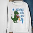Kinder T-Rex 4. Geburtstag Sweatshirt, Lustiges Dino 4 Jahre Motiv Geschenke für alte Frauen