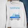 Kinder Tatütata Polizeiauto 4 Geburtstag Polizist Sweatshirt Geschenke für alte Frauen