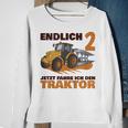 Kinder Traktor Sweatshirt Endlich 2 Jahre: Jetzt Fahre Ich für Jungen Geschenke für alte Frauen