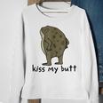 Kiss My Butt Green Frog Sweatshirt Gifts for Old Women
