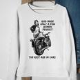 Motorrad Fahrerin Babe Lady Vintage Retro Bikerin Biker Sweatshirt Geschenke für alte Frauen