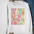 My Son In Law Is My Favorite Child Funny Retro Groovy Family Sweatshirt Gifts for Old Women