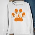Paw Squad Orange Dog Cat Paw Print Animal Rescue Team Sweatshirt Gifts for Old Women