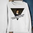 René Descartes Intelligent Quote Funny Philosophy Men Women Sweatshirt Graphic Print Unisex Gifts for Old Women