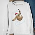 Santa Claws Sloth Christmas Sweatshirt Gifts for Old Women