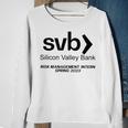 Svb Silicon Valley Bank Risk Management Intern Spring Sweatshirt Gifts for Old Women