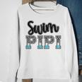 Swim Pipi Swimming Diving Camo Western Fathers Day Sweatshirt Gifts for Old Women