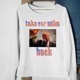 Take Our Nation Back Trump Usa Flag Sweatshirt Gifts for Old Women