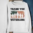 Thank You Veterans - Funny Gifts For Veterans Dad Grandpa Sweatshirt Gifts for Old Women