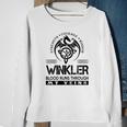 Winkler Blood Runs Through My Veins Sweatshirt Gifts for Old Women