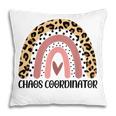 Chaos Coordinator Cheetah Print Leopard Boho Rainbow Womens Pillow