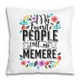 Cute Grandmother Memere Mothers Day Gift Vintage Floral Gift For Womens Pillow