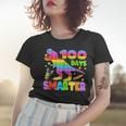 100 Days Smarter Teacher Or Student Pop It Dinosaur Women T-shirt Gifts for Her