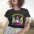 Mardi Gras With My Gnomies 2023 Love Mardi Gras Costume Love  Women T-shirt