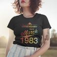 40 Geburtstag 40 Jahre Alt Legendär Seit März 1983 V3 Frauen Tshirt Geschenke für Sie