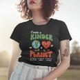 Be Kind Planet Save Earth Day Retro Groovy Environment Women T-shirt Gifts for Her