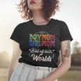 Boy Mom Girl Mom Best Of Both Worlds V2 Women T-shirt Gifts for Her
