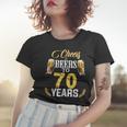 Cheers And Beers To 70 Years Old Bday Gifts Tshirt Men Women Women T-shirt Gifts for Her