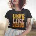 Christian Retro Love Like Jesus Religious Faith God 70S Women T-shirt Gifts for Her