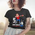 Dabbing Bowler BowlingShirt 5Th Birthday Boys Party Tees Women T-shirt Gifts for Her