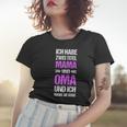 Damen Oma Ich Habe Zwei Titel Mama Und Oma Spruch Lustig Frauen Tshirt Geschenke für Sie
