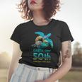 Earth Day 50Th Anniversary Sea Turtle Silhouette Women T-shirt Gifts for Her