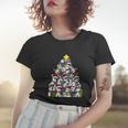 Funny Christmas Siberian Husky Pajama Shirt Tree Dog Xmas Women T-shirt Gifts for Her