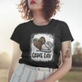 Game Day Baseball Decorations Leopard Heart Soccer Mom Mama Women T-shirt Gifts for Her