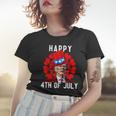 Happy 4Th Of July Confused Joe Biden Funny Valentines Day Women T-shirt Gifts for Her