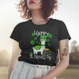 Happy St Patricks Day Llama Dad Mom Boy Girl Lucky Women T-shirt Gifts for Her