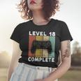 Herren 18 Geburtstag Jungen Gamer Level 18 Complete Frauen Tshirt Geschenke für Sie