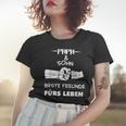 Herren Papa Vater Und Sohn Hände Geschenk Vatertag Geburtstag Frauen Tshirt Geschenke für Sie