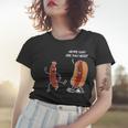 Hot Dog Comic Schwarzes Frauen Tshirt Oh My God, Are You Okay? Lustiges Design Geschenke für Sie
