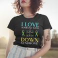 I Love Someone With Down Syndrome Butterfly Dad Mom Gift Women T-shirt Gifts for Her