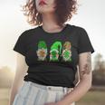 Leprechaun Irish Gnomes Leopard Plaid St Patricks Day Gifts Women T-shirt Gifts for Her
