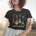 Lets Rock Rock N Roll Guitar Retro Gift Men Women Women T-shirt Gifts for Her