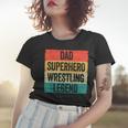 Lustiges Wrestler Papa Frauen Tshirt, Vatertag Superhelden Wrestling Legende Geschenke für Sie