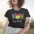 Mom Of Both Messy Bun Baseball Softball Mama Mothers Day Women T-shirt Gifts for Her